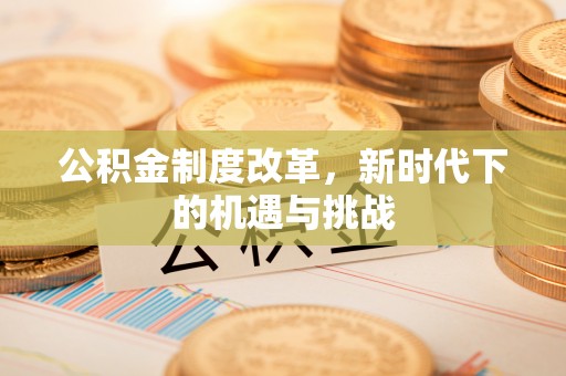 尖扎公积金制度改革，新时代下的机遇与挑战