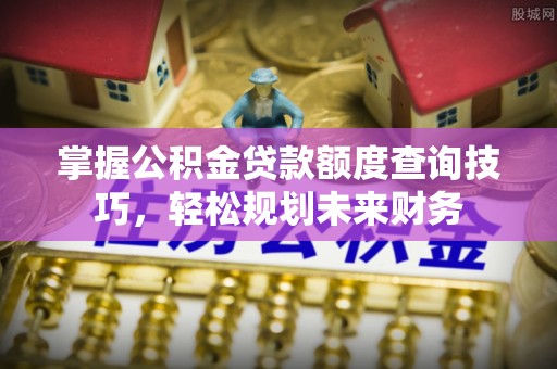 尖扎掌握公积金贷款额度查询技巧，轻松规划未来财务