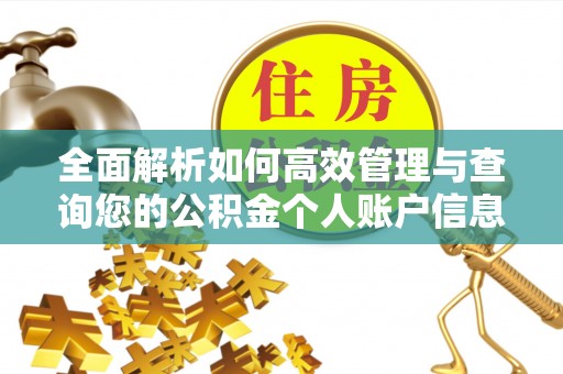 尖扎全面解析如何高效管理与查询您的公积金个人账户信息