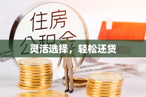 尖扎灵活选择，轻松还贷