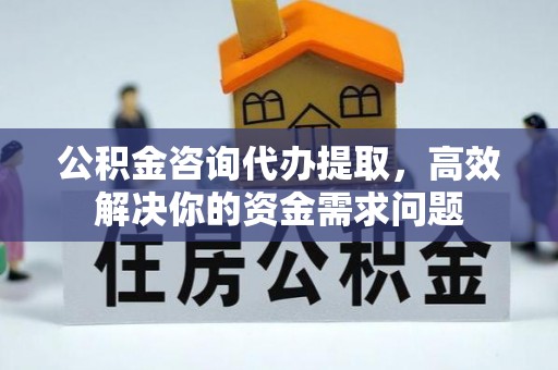 尖扎公积金咨询代办提取，高效解决你的资金需求问题