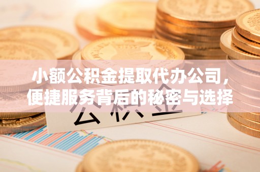 尖扎小额公积金提取代办公司，便捷服务背后的秘密与选择指南