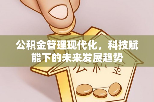 尖扎公积金管理现代化，科技赋能下的未来发展趋势