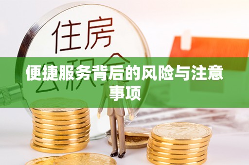 尖扎便捷服务背后的风险与注意事项